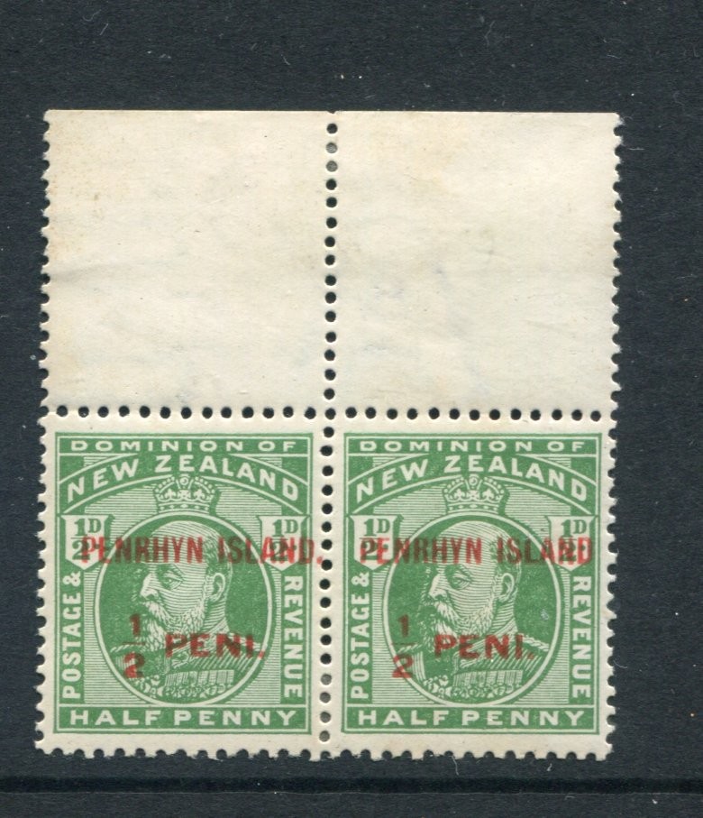 PENRHYN ISLAND 1914-15 SG19a Variety 'No Stop after Island' MH Stamp cat £25