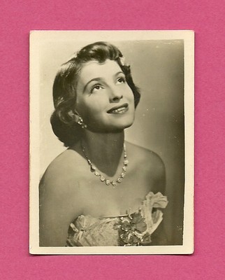 Inge Egger Vintage 1950 Greiling Movie Film Star Cigarette Card