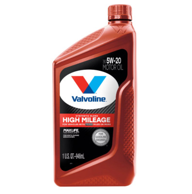 Valvoline High Mileage MaxLife 5W-20 Synthetic Blend Motor Oil 1 QT