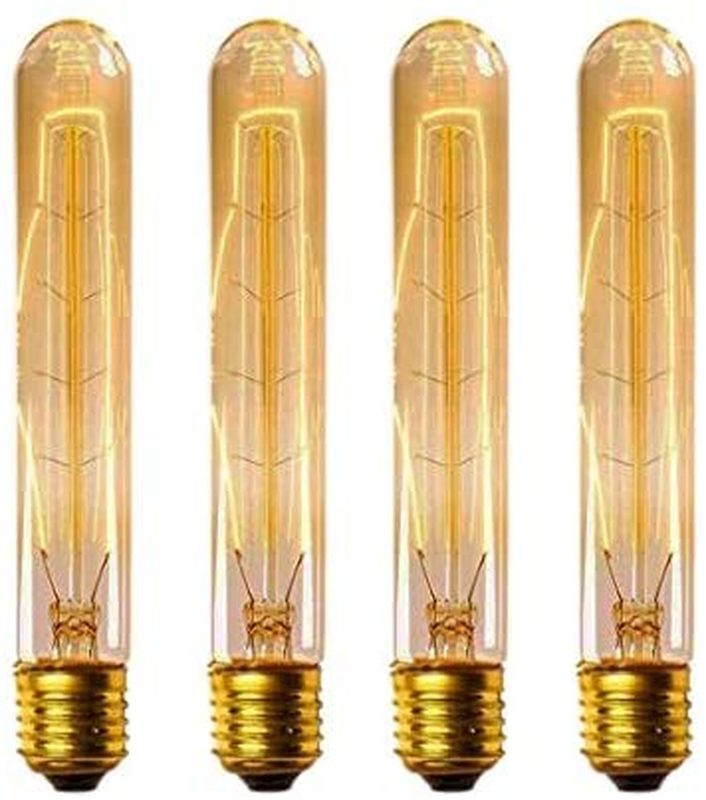 E26 E27 Base(4 Pack)- Tubular Bulb Nostal