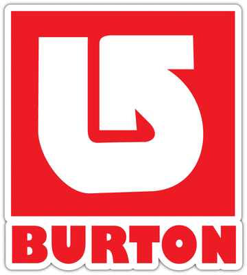 burton snowboard snowboards car bumper window sticker decal 4"x5