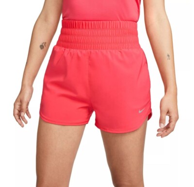 NIKE One Womens Dri-FIT Ultra high-Waisted 3 Brief Lined Shorts Size S