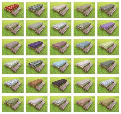 Traditional Outdoor Picnic Tablecloth in 3 Sizes Washable Waterproof