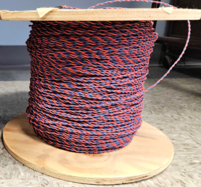 UL1061 - 2 Conductor, 20 AWG Twisted Wire - No Jacket - Choose Color and Length