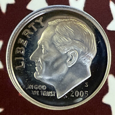 2005 S Proof Silver Roosevelt Dime From Proof Set With Free Shipping
