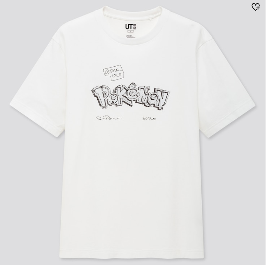 Футболка DANIEL ARSHAM X POKEMON Crystal Logo 3020 UNIQLO Размеры SML Новинка