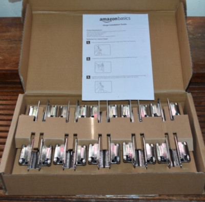 10 Pair 2 pcs (20) Self Closing Cabinet 3/8 Offset Inset Hinges Polished Chrome