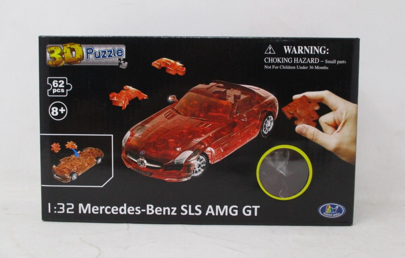 Puzzle Fun 3D 1:32 Mercedes Benz SLS AMG GT - Translucent