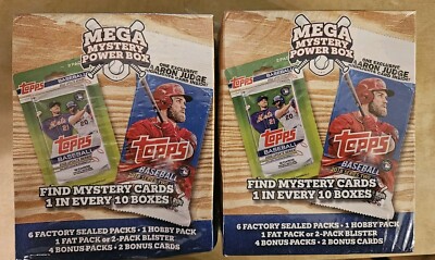 2024 MJ Holding Mega Mystery Power Box Baseball Brand New Factory Lot Of 2