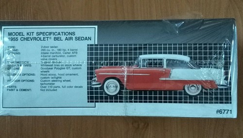 AMT ERTL 1955 CHEVY BEL AIR SEDAN 1/25 Scale Plastic Model Kit UNOPENED NEW.
