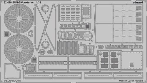 EDUARD	32410 1/32 Aircraft- MiG29A Exterior for trumpeter
