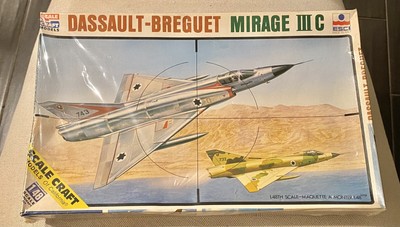 Vintage ESCI Dassault Breguet Mirage III C 1/48 SC-4047 Brand New Sealed