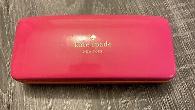 Kate Spade Glasses Case Pink/ Orange Hard Shell Kate Spade New York No Cloth