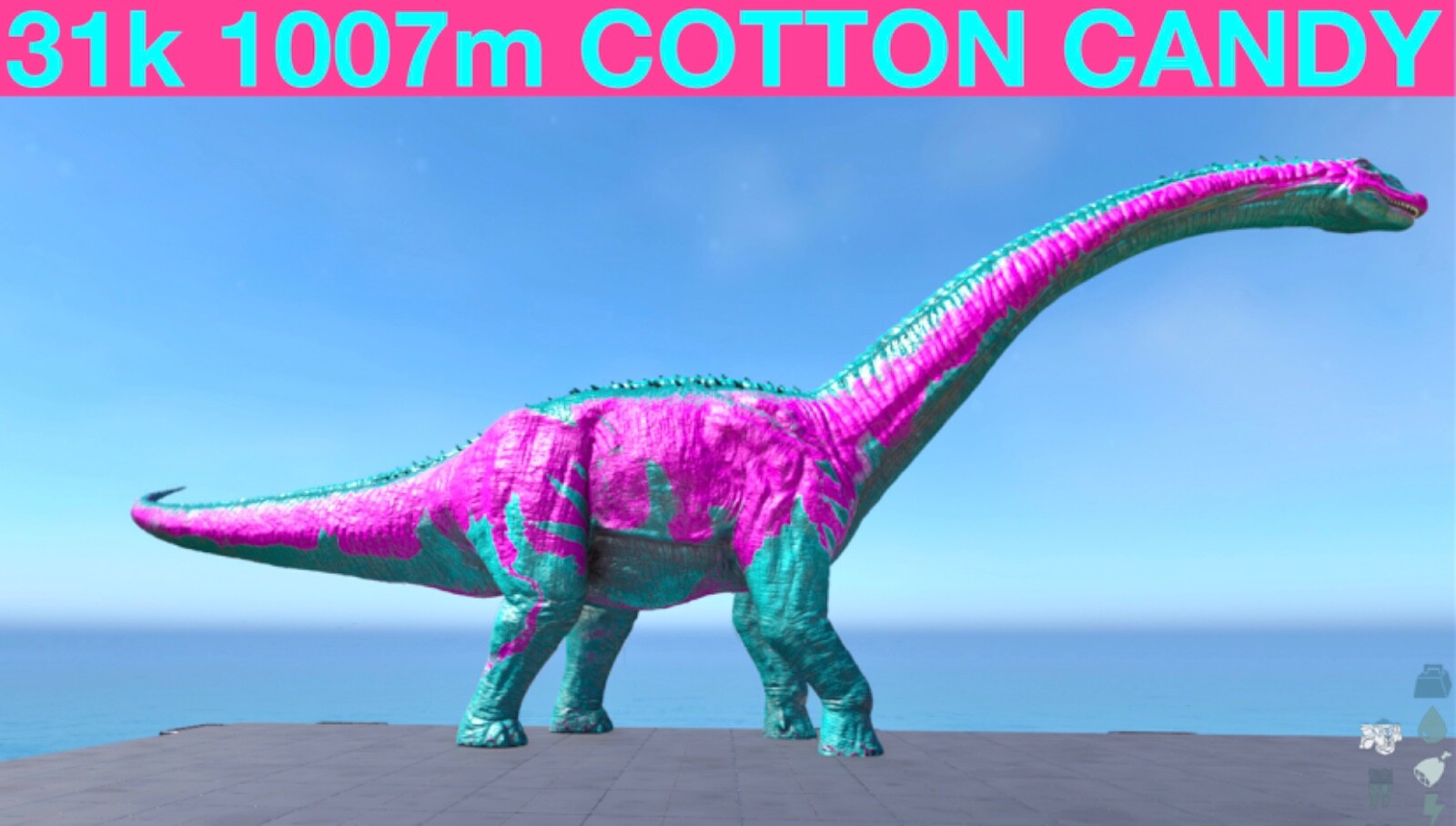 CC 31k 1007m TOP STATS Bronto Pair Ark Survival Ascended PVE