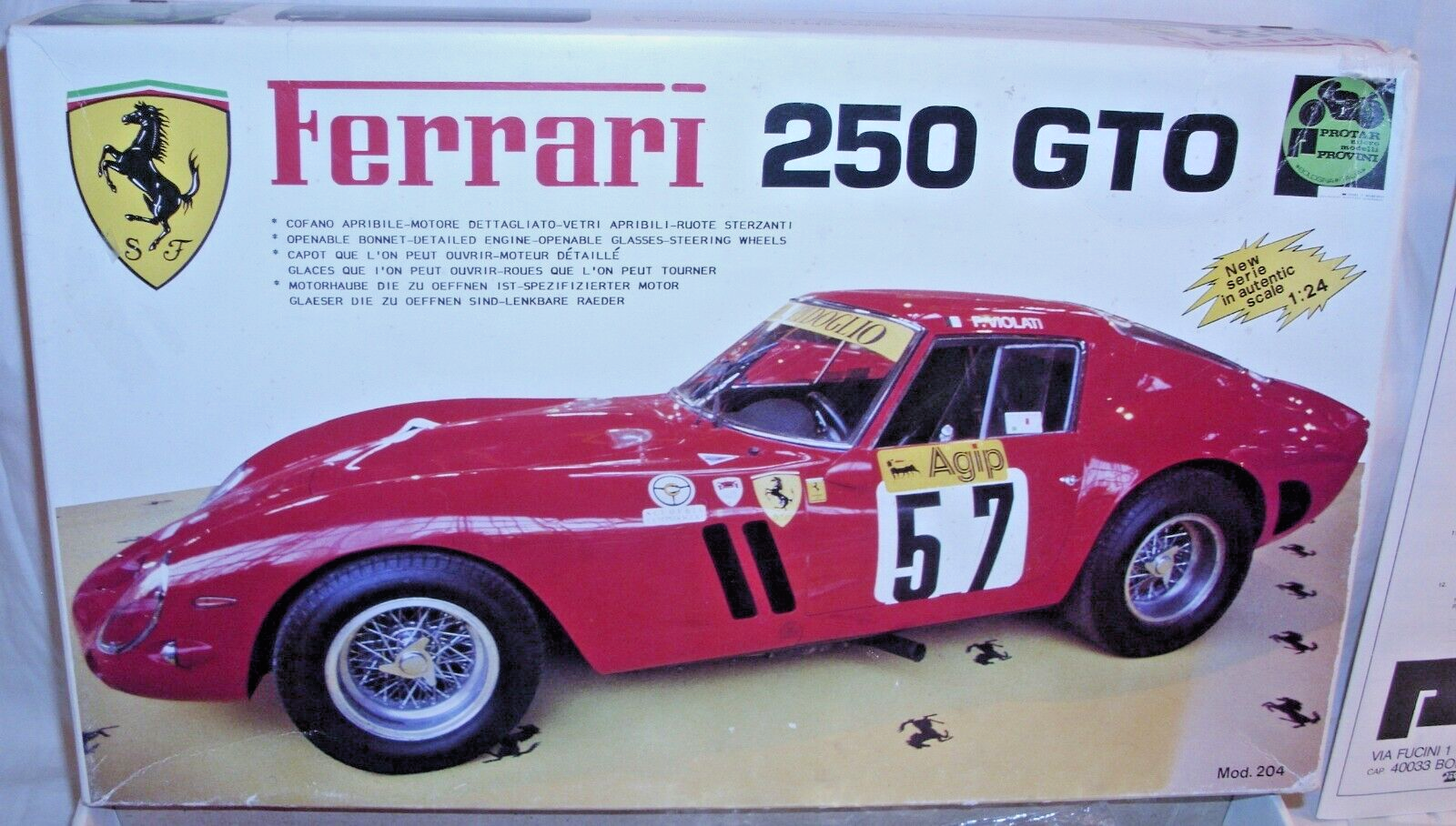 Ferrari 250 GTO 1962 スケール1/24 ディアゴスティーニ 送料無料 ディアゴスティーニ 1/24 フェラーリ250GTO(1962