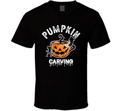 Pumpkin Carving, Horror Scary Halloween Evil, Ghost Party T Shirt Tee Gift New