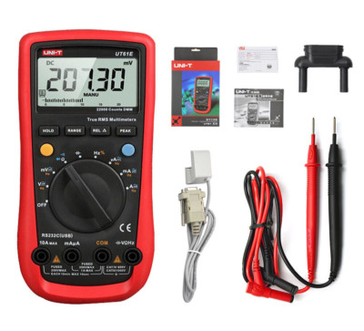 UNI-T UT61E Digital Multimeter True RMS Peak Meter PC Connect AC/DC Voltage