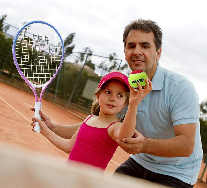 17"-25" Kids Tennis Racket Best Starter Kit for Kids Age 4 and under with Sho...