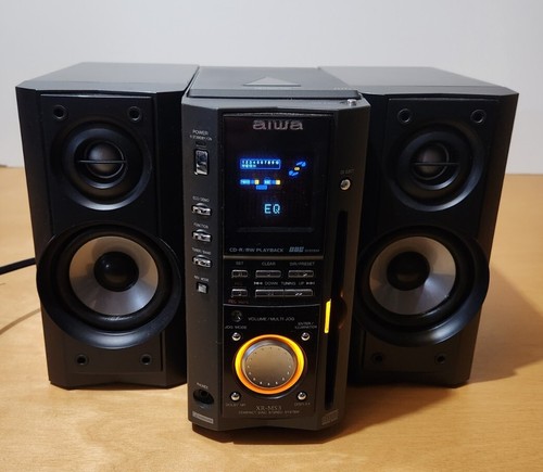 Aiwa XR-MS3U CD Cassette FM-AM Compact Stereo Radio - Tested