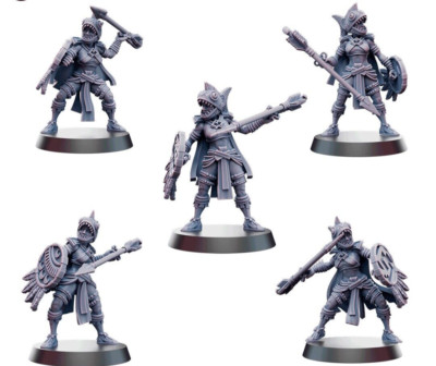 Amazon Piranha Atlat Javelin Warriors , Inca. Aztec, Wargames Collector 32mm