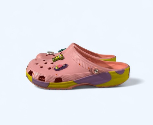靴 crocs George pinstripe version Crocs Classic Clog Casual Rainbow Stripe Men's Shoes Size