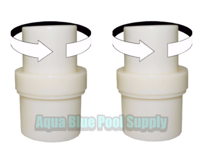 Swimming Pool Vacuum Hose Swivel Connector Adaptor 1.5'' Replaces R201566 (2PK)