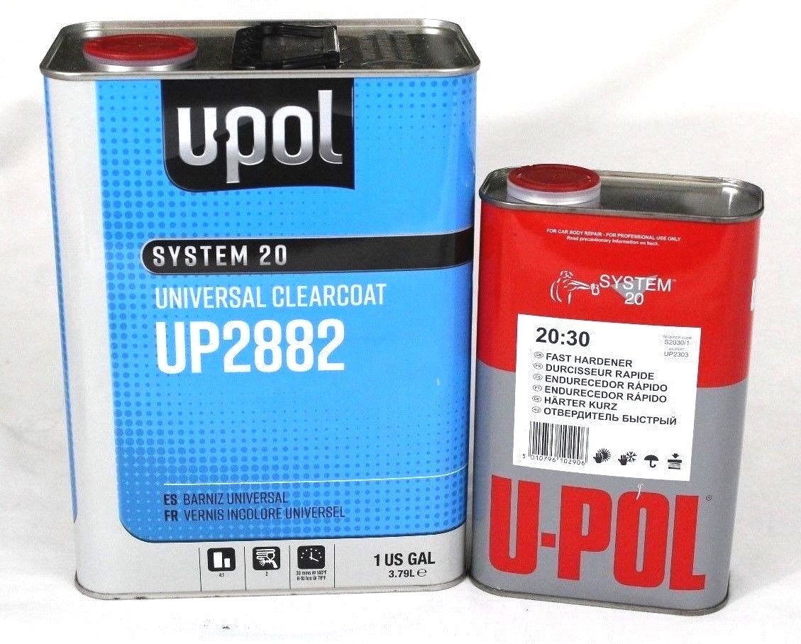 U-POL Universal Urethane CLEAR COAT Gallon Kit UP2882 W/UP2303 Fast Hardner UPOL U-POL Universal Urethane CLEAR COAT Gallon Kit UP2882 W/UP2303 Fast Hardner UPOL