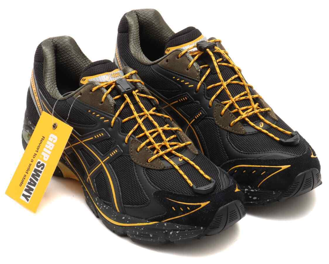 GRIP SWANY × atmos × Asics GT-2160 Black Yellow 1203A574-001 GRIP SWANY × atmos × Asics GT-2160 Black Yellow 1203A574-001