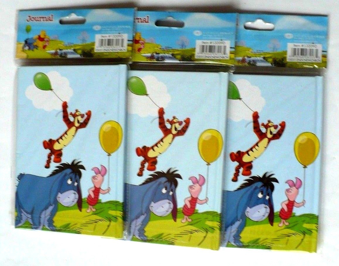 Lot-3-New-Winnie The Pooh Diary Journal Travel Memo Note Books Hardcover