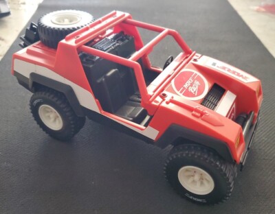 1984 Funskool MRF Racing Jeep - Complete w/Spare Tire & Gas Cans - Used
