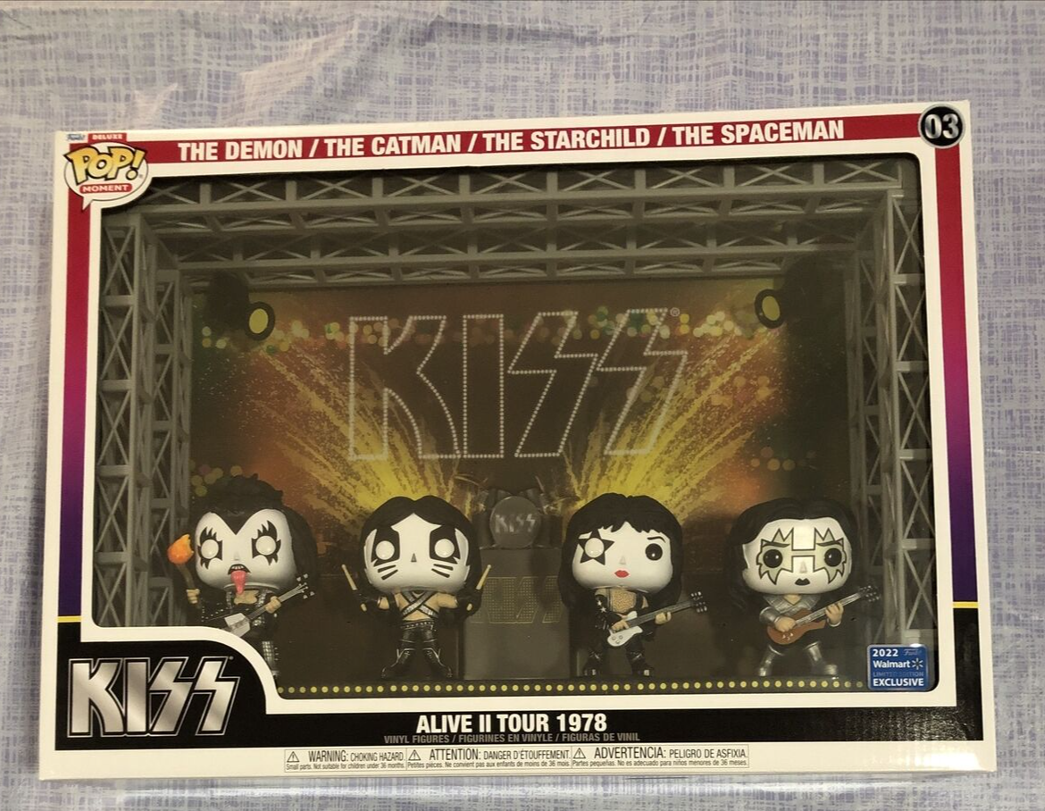 NEW 2022 Funko Pop Moment Kiss’ AlivE  in TOUR 1978 Vinyl Figures - EXCLUSIVE
