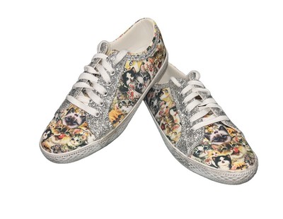 The Bradford Exchange Kayomi Harai ''Cats With Purr-sonality'' Ever-Sparkle Shoes