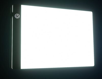 Small A5 Ultra-Thin Portable LED Tracing Light Box Dimmable Tracer Pad Board ...