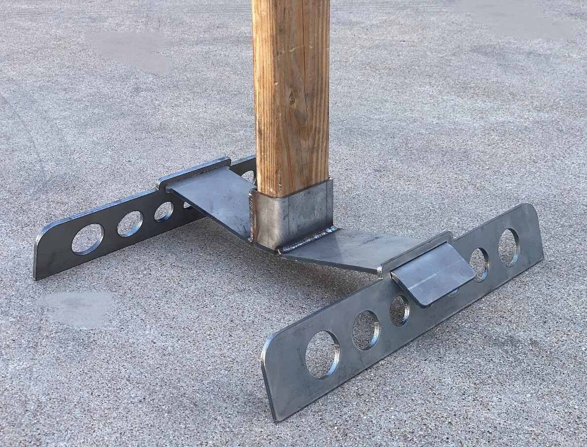 [SR] Modular / Collapsible Steel Shooting Target Stand Pedestal Kit for 2x4 USA