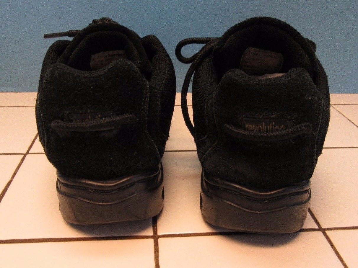 Split Sole Jazz Hip Hop Dance Sneaker Shoes Black Womens Sz 7 M lace up