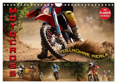 Motocross - tollkühne Kerle (Wandkalender 2026 DIN A4 quer), CALVENDO Monatskale