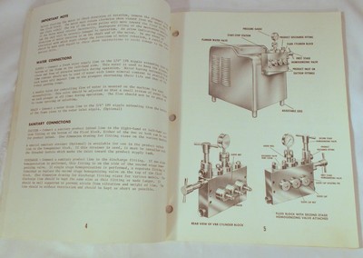 Vtg Superhomo Homogenizer Operators Manual Cherry Barrell OM-5296-03 ss-vbr 1000