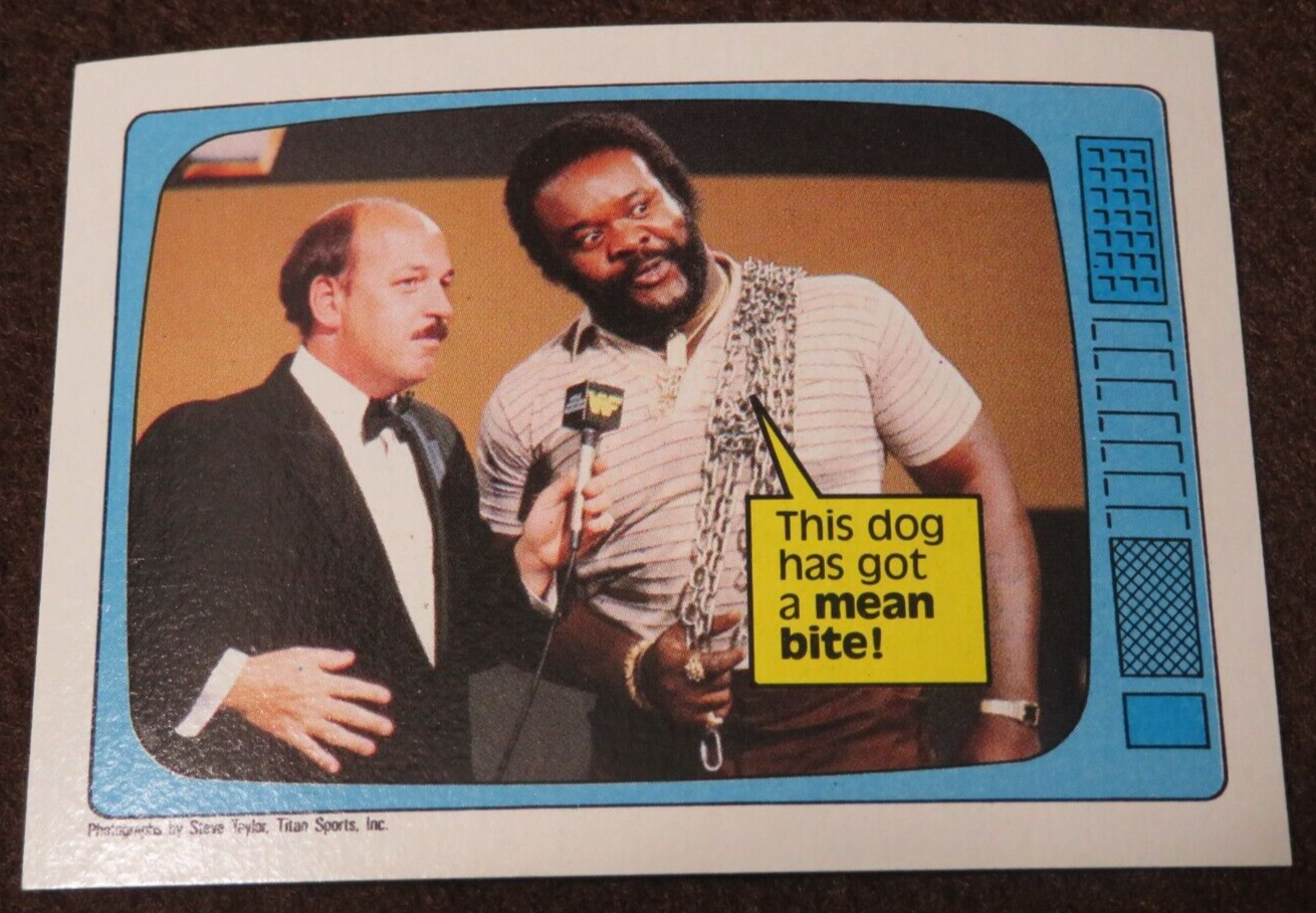 【中古】 Go Away Hound Dog DelRioRamblers 10023 1985 TOPPS WWF SUPERSTARS SPEAK #58 JUNKYARD DOG | eBay