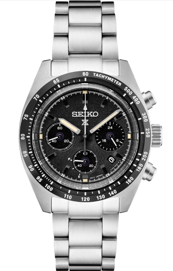 Seiko Prospex Solar Black Dial Chrono Stainless Steel Men’s Watch SSC819 Pre-own