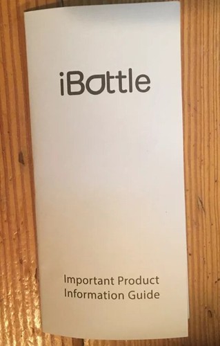 ibottle Water Bottle W/ iPhone 6 Storage Compartment 16 Oz. Screw On Flip Top