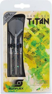 Sunflex Dart Set Dartpfeil Titan 22g Alu Schaft geringter Tungston Barrel
