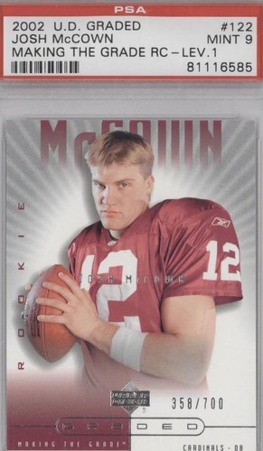 2002 Upper Deck Graded Josh McCown #122