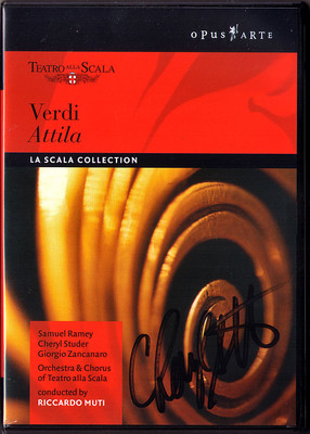 DVD Cheryl STUDER Signed VERDI ATTILA Samuel Ramey Giorgio Zancanaro MUTI Scala