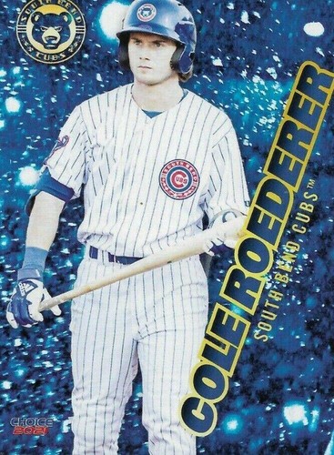 2021 Choice South Bend Cubs - Cole Roederer #25