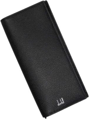 Pre-owned Dunhill Men's Cadogan 10cc Coat Wallet Du18f2100ca001 Black