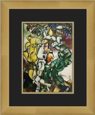 Marc Chagall Adam and Eve Custom Framed Print 