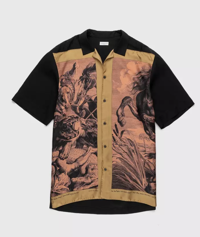 Dries Van Noten レオパードアロハシャツ size 48 Dries Van Noten レオパードアロハシャツ size 48 Dries Van Noten