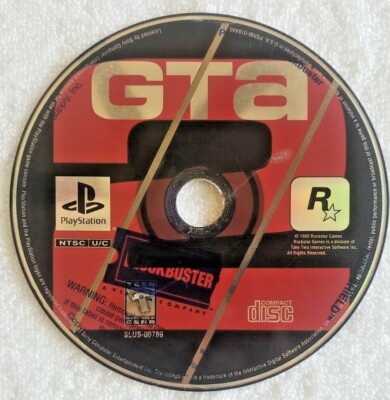Grand Theft Auto GTA Game for Sony PlayStation 1 PS1 Disc Only