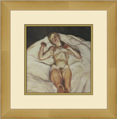 Lucian Freud Naked Lady Custom Framed Print
