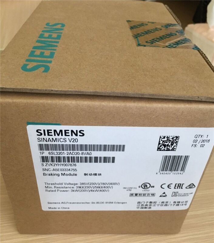 New Siemens 6sl32012ad208va0 Module 6sl3201-2ad20-8va0 Fast Delivery